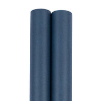 JAM Paper Cobalt Blue Matte Wrapping Paper, 2 Rolls, 25 Sq Ft Per Roll