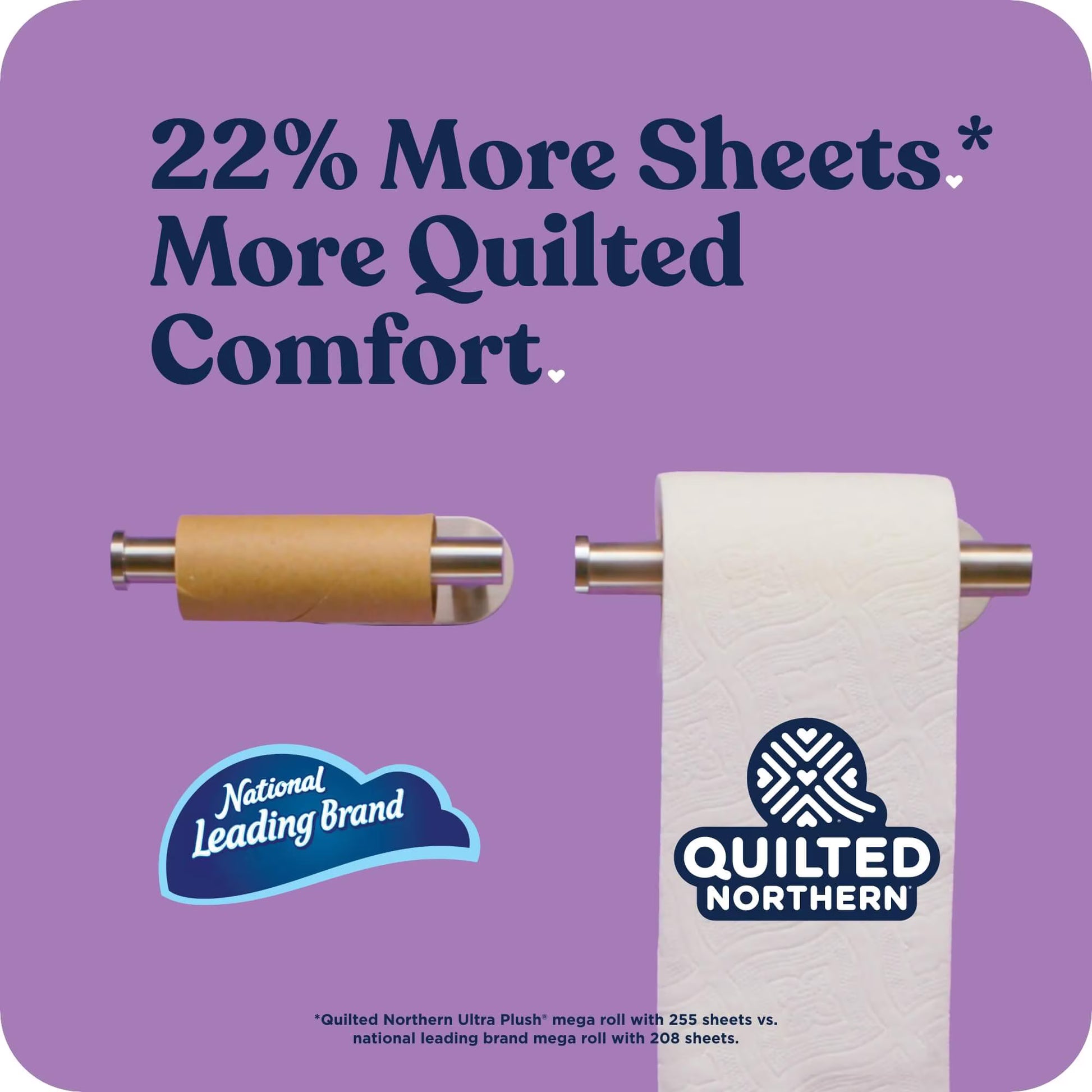 Quilted Northern Ultra Plush Toilet Paper, 6 Mega Rolls