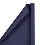 JAM Paper Cobalt Blue Matte Wrapping Paper, 2 Rolls, 25 Sq Ft Per Roll