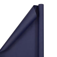 JAM Paper Cobalt Blue Matte Wrapping Paper, 2 Rolls, 25 Sq Ft Per Roll