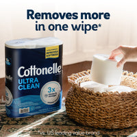 Cottonelle Ultra Clean Toilet Paper, 12 Mega Rolls