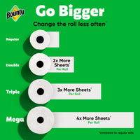 Bounty Select-A-Size Paper Towels, Print, 6 Double Rolls