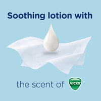 Puffs Plus Lotion Facial Tissue with Vicks Scent, 4 Cube Boxes