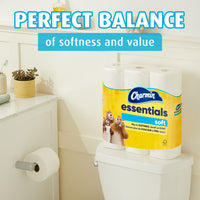 Charmin Essentials Soft Toilet Paper, 12 Mega Rolls