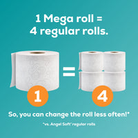 Angel Soft Toilet Paper, 24 Mega Rolls, 2-Ply, 320 Sheets Per Roll