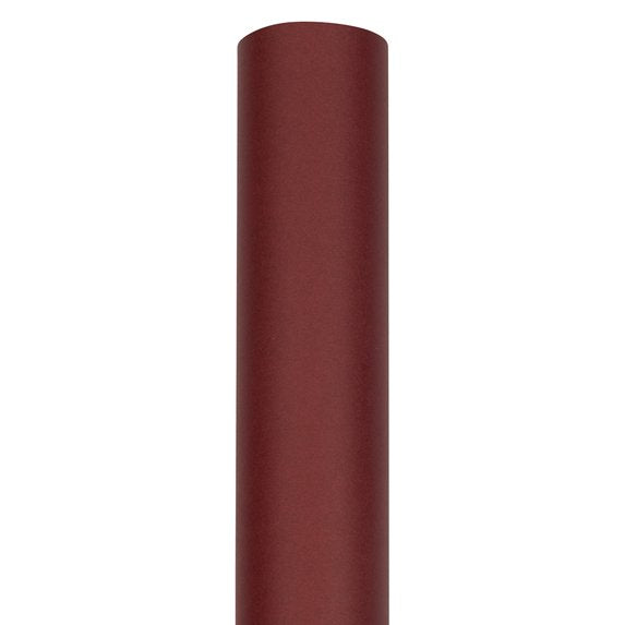JAM Paper Matte Burgundy Gift Wrapping Paper Roll, 25 Sq. Ft.