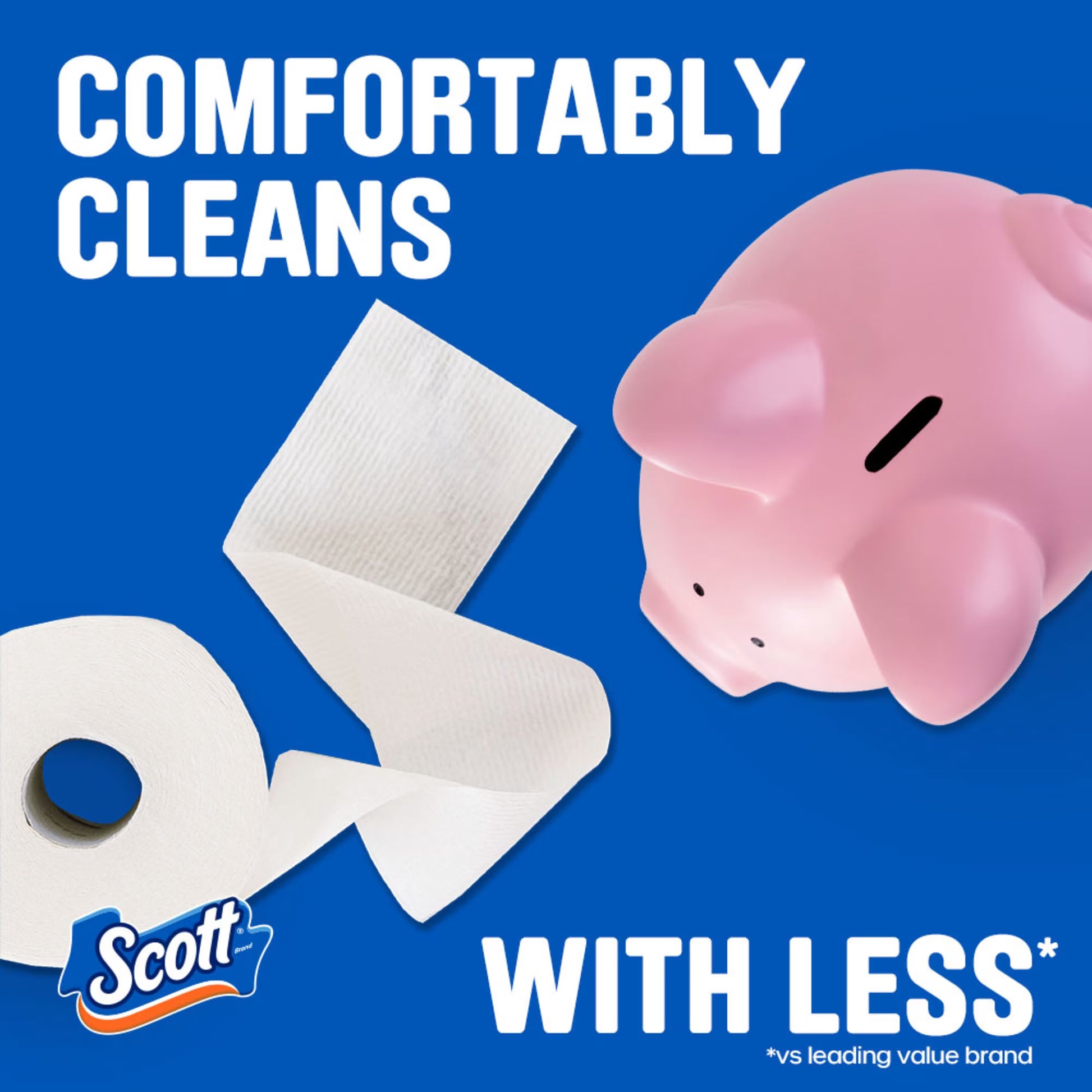 Scott ComfortPlus Toilet Paper, 36 Mega Rolls