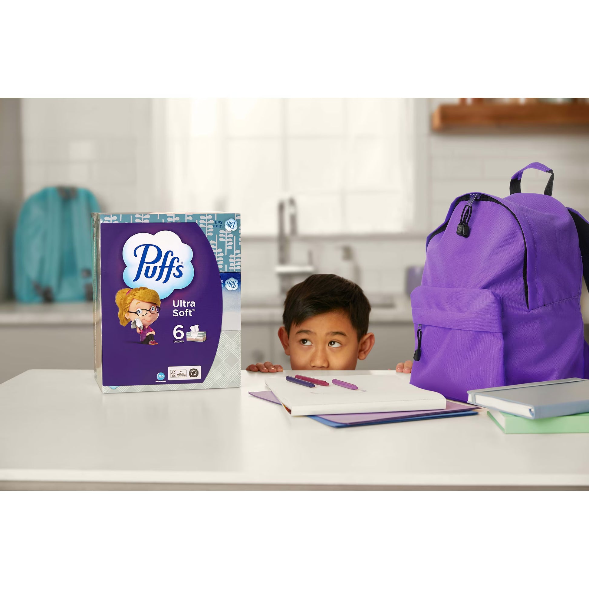 Puffs Ultra Soft Facial Tissues, 8 Family Size Boxes