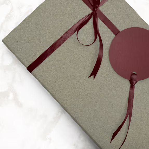 JAM Paper Matte Slate Gray Gift Wrapping Paper Roll, 25 Sq. Ft.
