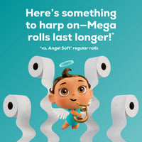 Angel Soft Toilet Paper, 24 Mega Rolls, 2-Ply, 320 Sheets Per Roll