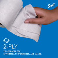 Scott Professional Standard Roll Toilet Paper, 80-Roll Case, 550 Sheets