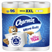 Charmin Ultra Soft Toilet Paper, 12 Mega XXL Rolls