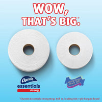 Charmin Essentials Strong Toilet Paper, 12 Mega Rolls