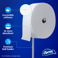 Charmin Ultra Soft Forever Roll Starter Kit, Holder + 2 Giant Rolls