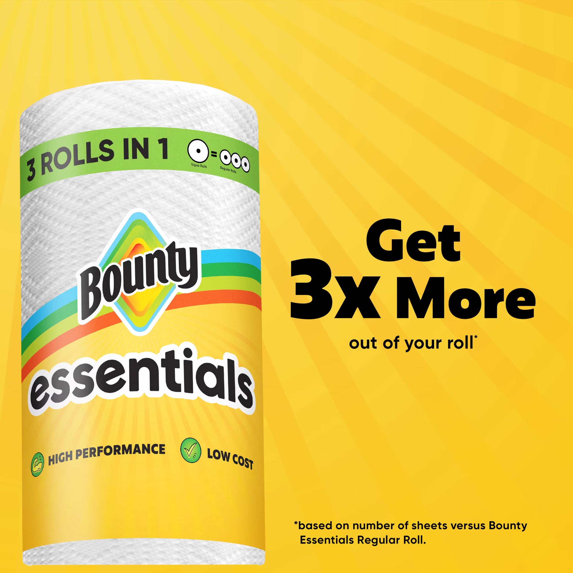Bounty Essentials Select-A-Size Paper Towels, 6 Double Rolls