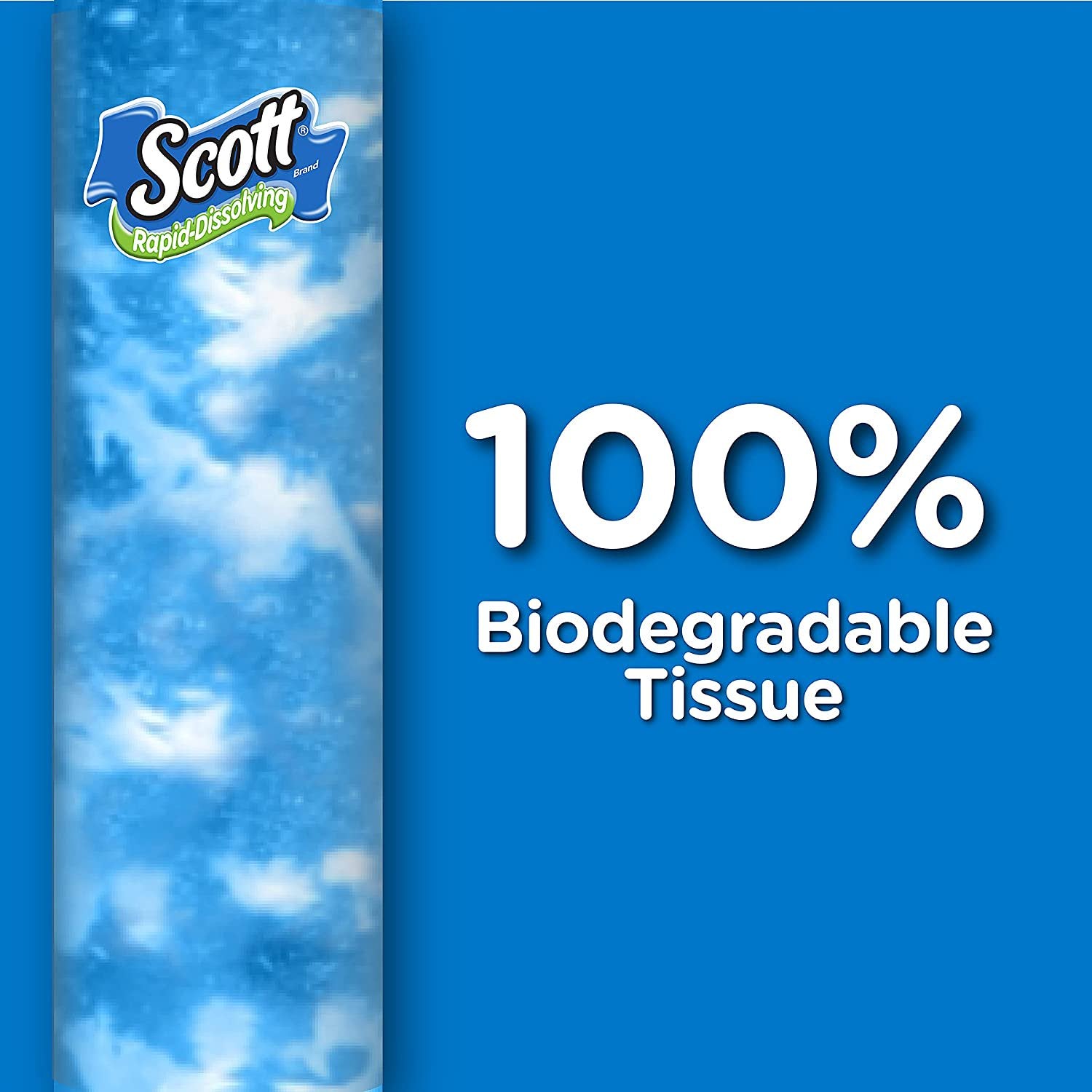 Scott Rapid-Dissolving Toilet Paper for RVs & Boats, 48 Double Rolls