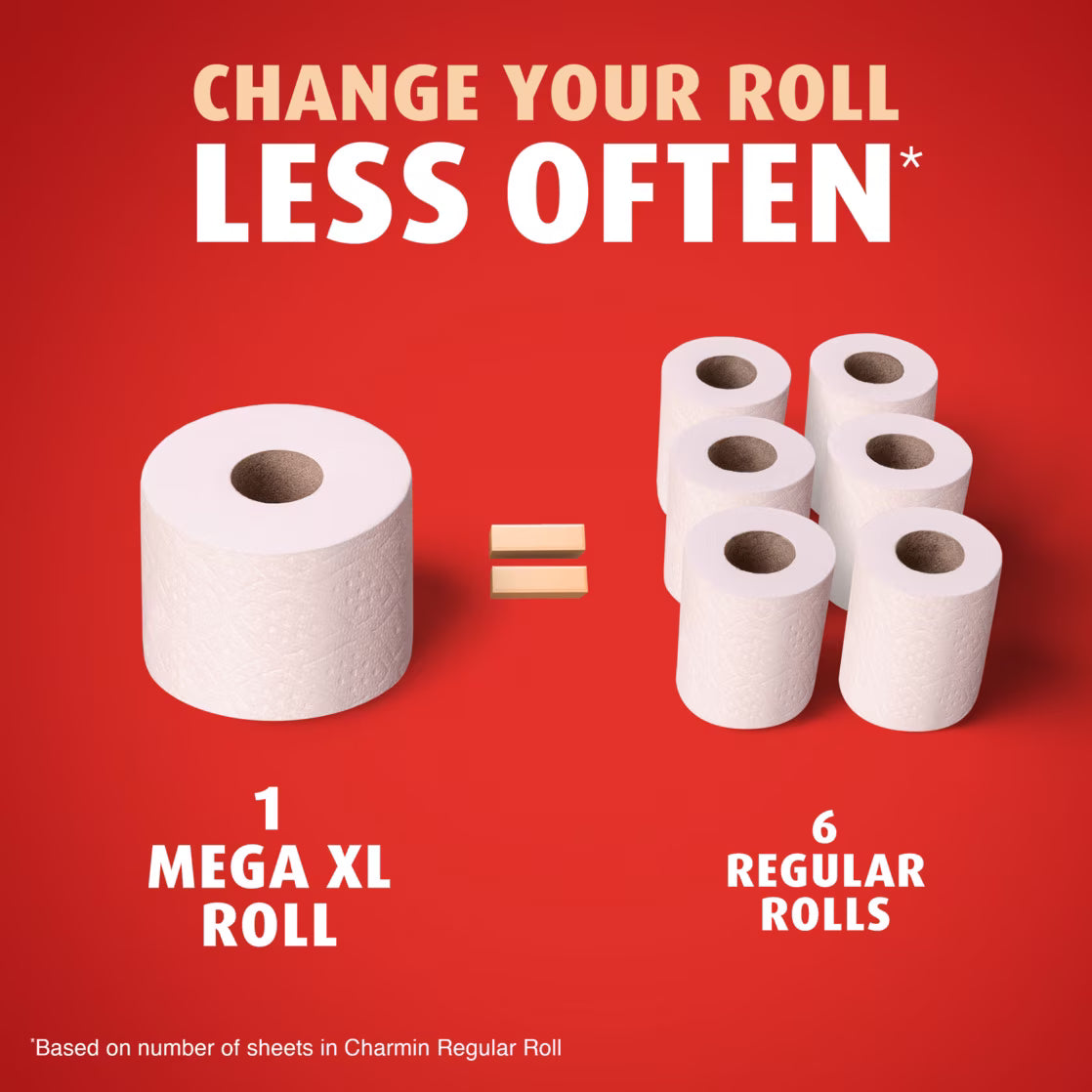 Charmin Ultra Strong Toilet Paper, 24 Mega XL Rolls