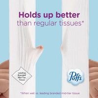 Puffs Ultra Soft Facial Tissues, 24-Box Case, Family Size