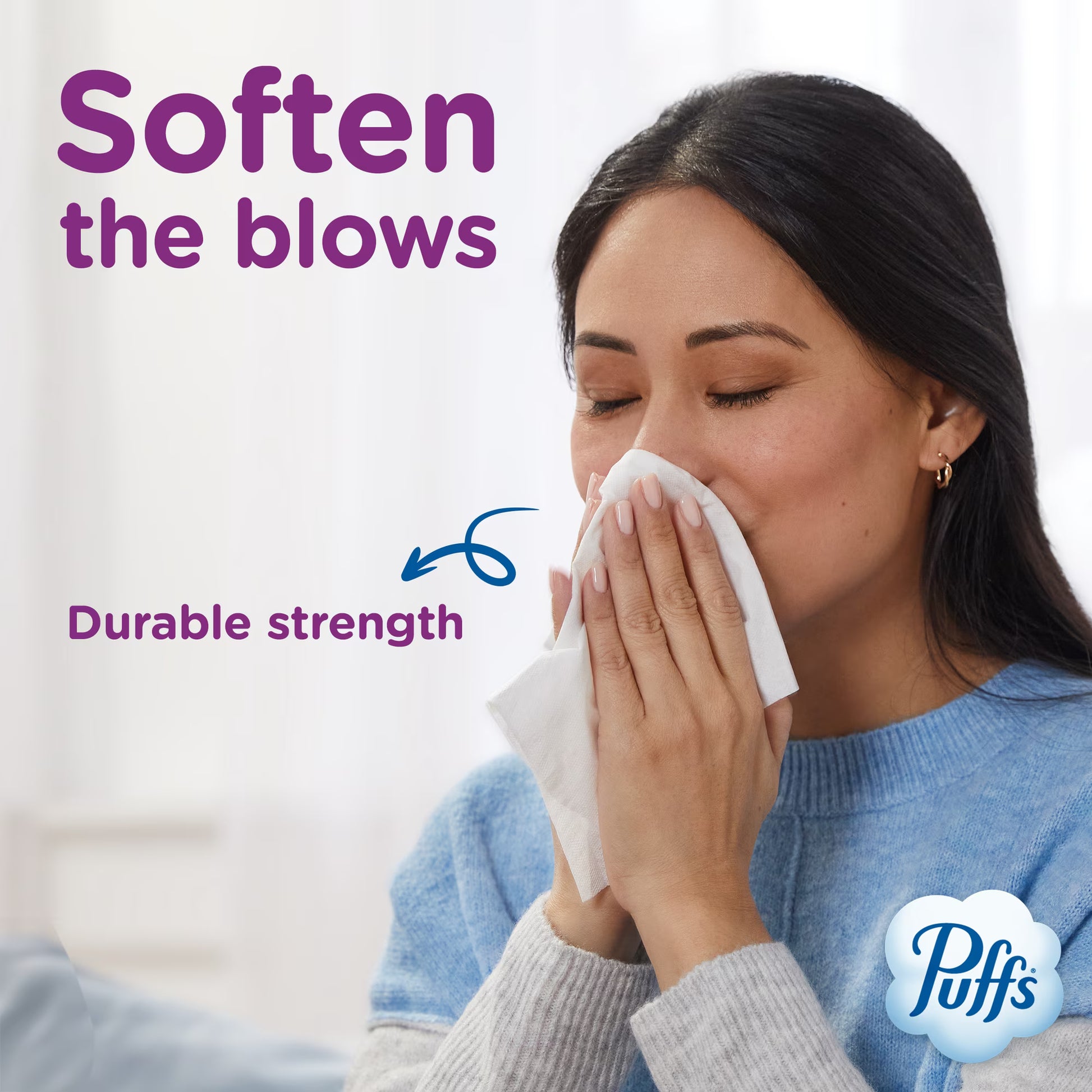 Puffs Ultra Soft Facial Tissues, 6-Pack Case (24 Boxes Total)