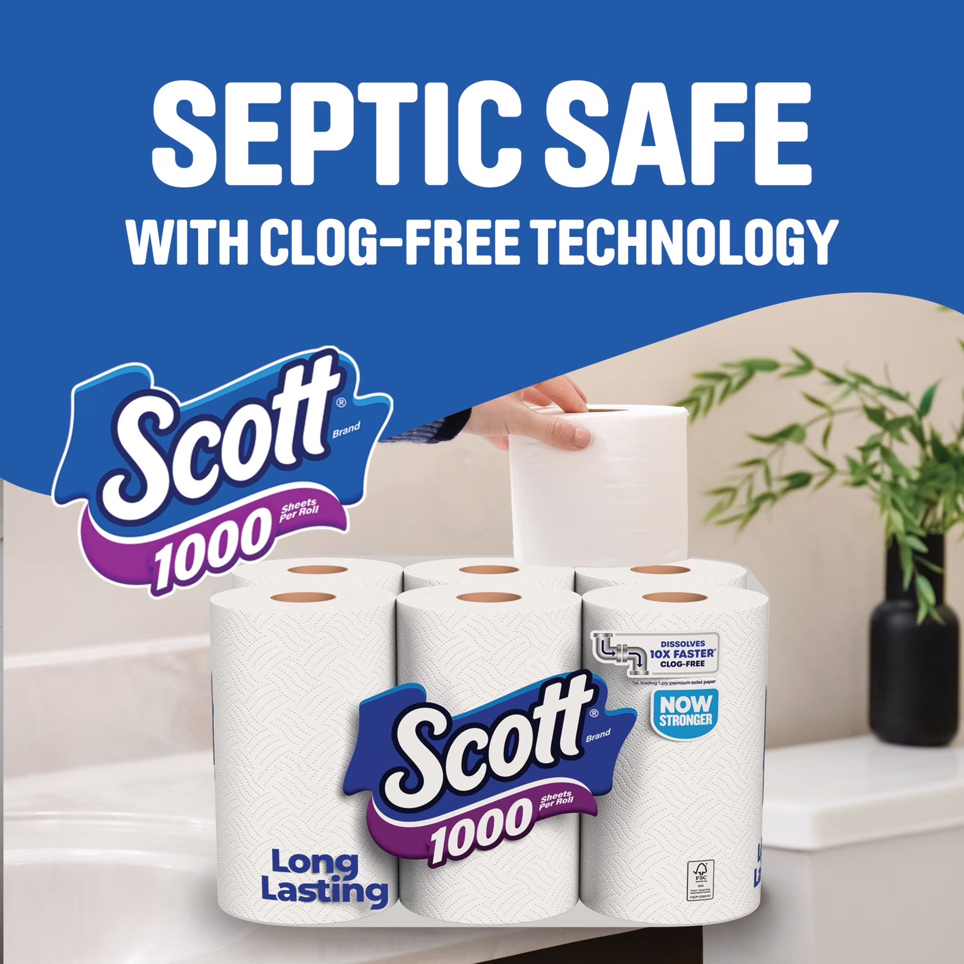 Scott 1000 Toilet Paper, 24 Rolls