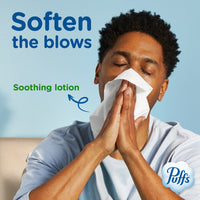 Puffs Plus Lotion Facial Tissue, 4 Family Boxes
