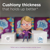 Puffs Ultra Soft Facial Tissues, 18-Box Case, Cube Boxes