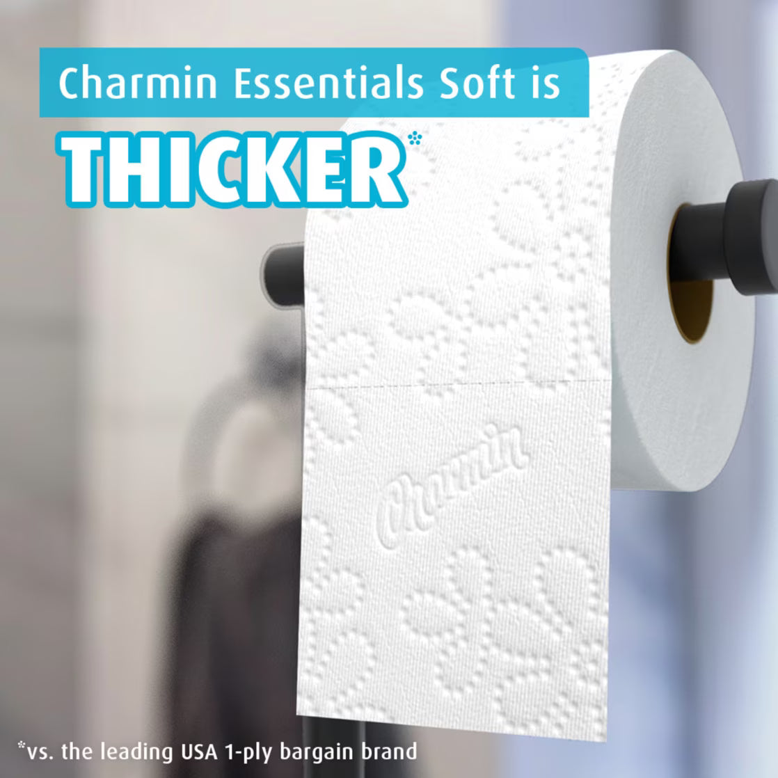 Charmin Essentials Soft Toilet Paper, 12 Mega Rolls