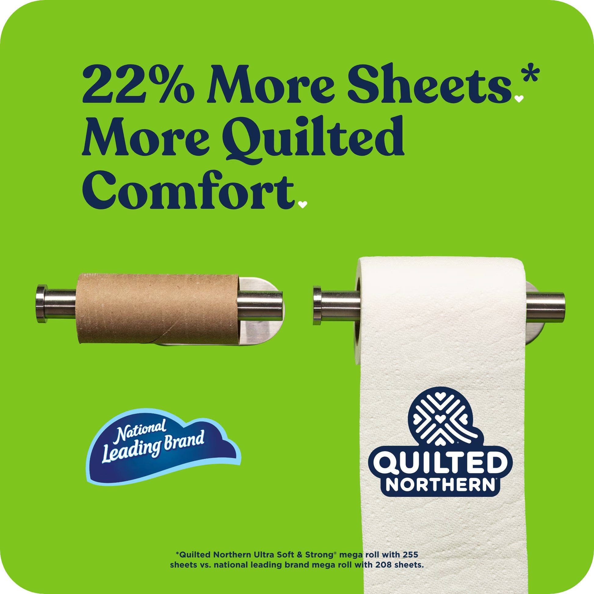 Quilted Northern Ultra Soft & Strong Toilet Paper, 12 Mega Rolls