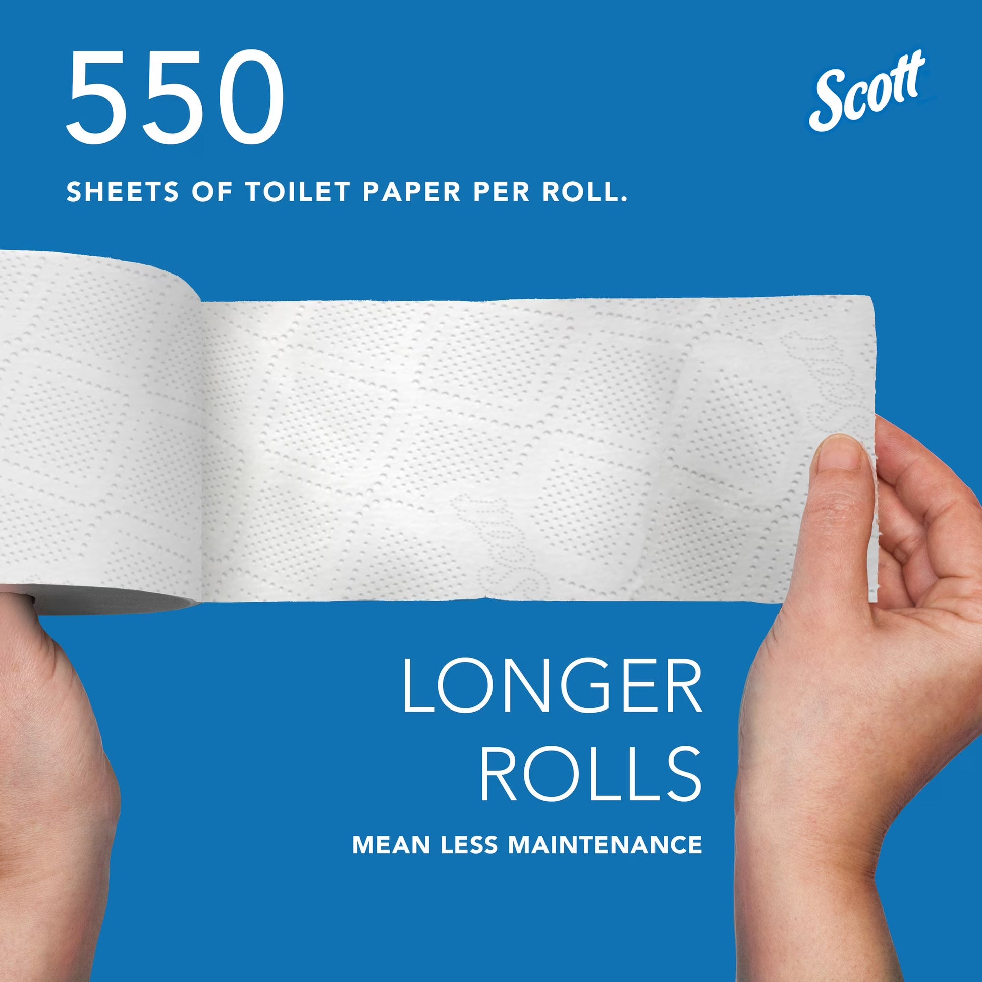 Scott Professional Standard Roll Toilet Paper, 80-Roll Case, 550 Sheets