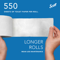 Scott Professional Standard Roll Toilet Paper, 80-Roll Case, 550 Sheets