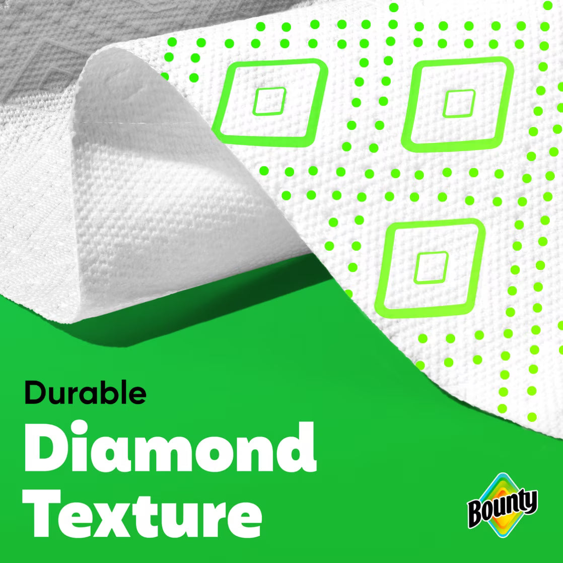 Bounty Select-A-Size Paper Towels, Print, 6 Double Rolls