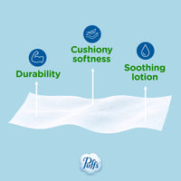 Puffs Plus Lotion Facial Tissue, 4 Family Boxes