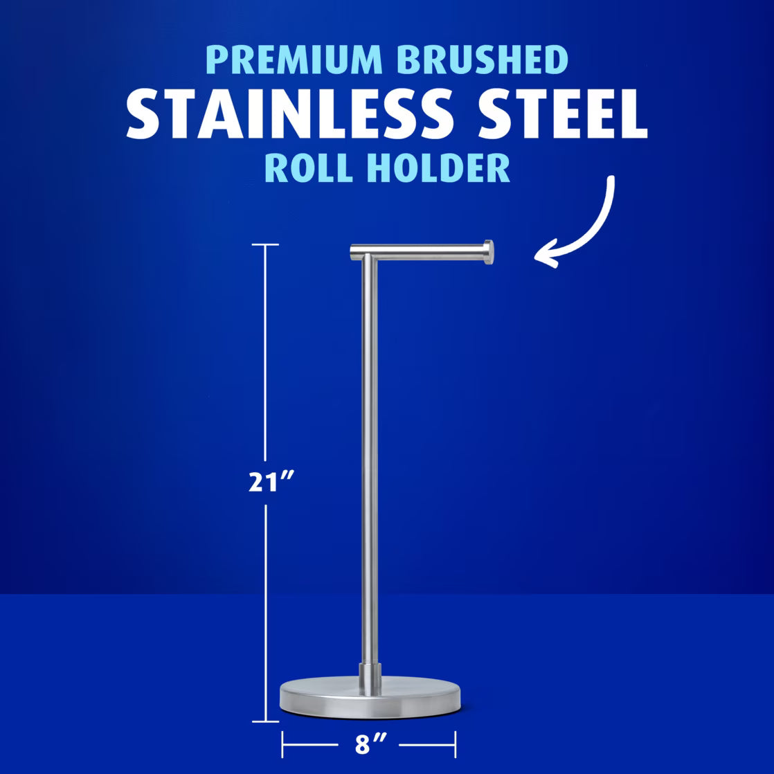 Charmin Ultra Soft Forever Roll Starter Kit, Holder + 2 Giant Rolls