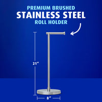 Charmin Ultra Soft Forever Roll Starter Kit, Holder + 2 Giant Rolls