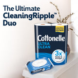 Cottonelle Ultra Clean Toilet Paper, 12 Mega Rolls