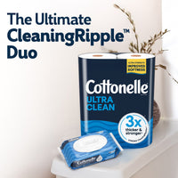 Cottonelle Ultra Clean Toilet Paper, 12 Mega Rolls