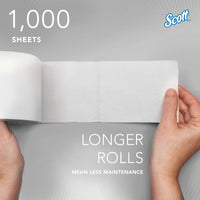 Scott Essential Coreless Standard Roll Toilet Paper, 36-Roll Case