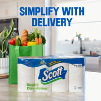 Scott Rapid-Dissolving Toilet Paper for RVs & Boats, 4 Double Rolls