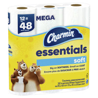 Charmin Essentials Soft Toilet Paper, 12 Mega Rolls