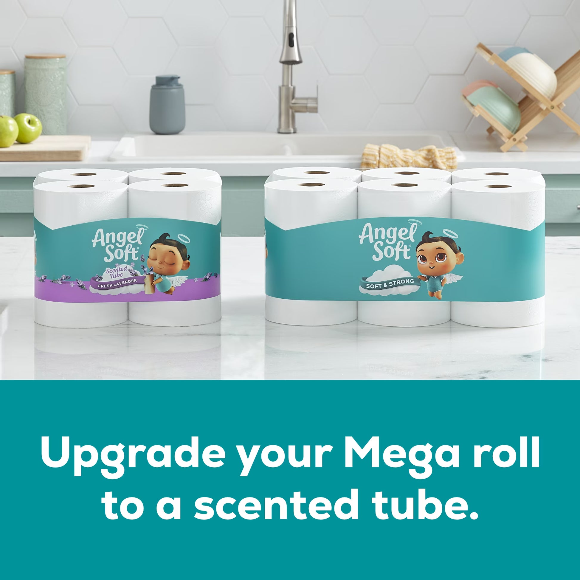 Angel Soft Toilet Paper, 24 Mega Rolls, 2-Ply, 320 Sheets Per Roll