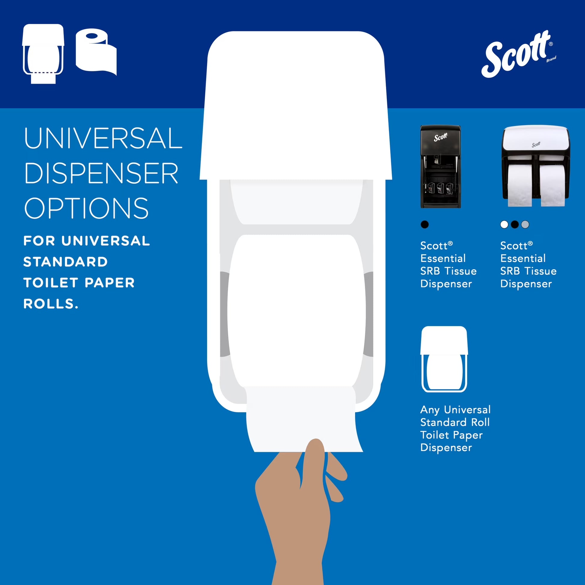 Scott Professional Standard Roll Toilet Paper, 80-Roll Case, 550 Sheets