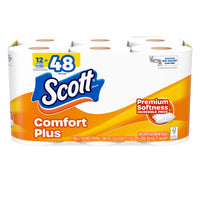 Scott ComfortPlus Toilet Paper, 4-Pack (48 Mega Rolls Total)