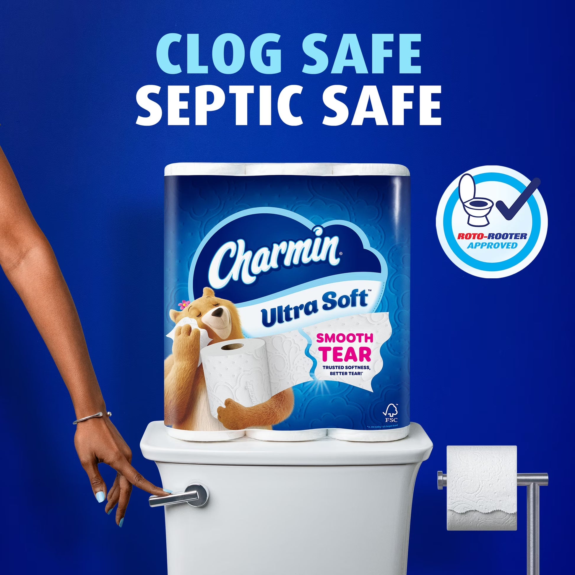 Charmin Ultra Soft Toilet Paper, 4-Pack (24 Mega Rolls Total)