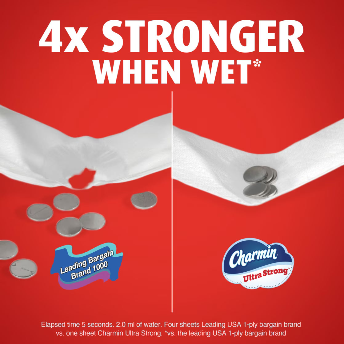 Charmin Ultra Strong Toilet Paper, 12 Mega XXL Rolls