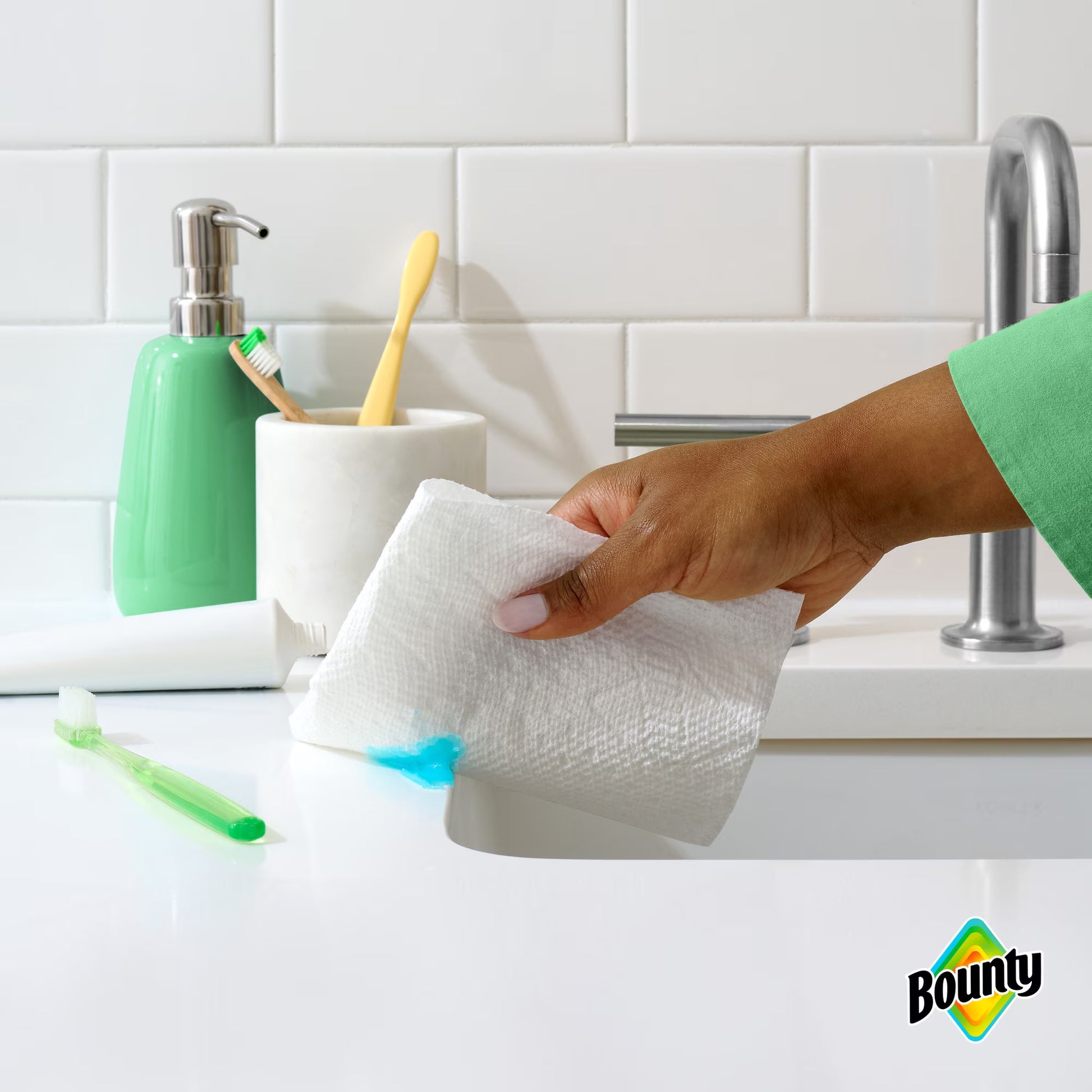 Bounty Select-A-Size Paper Towels, Print, 2 Triple Rolls