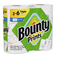 Bounty Select-A-Size Paper Towels, Print, 2 Triple Rolls