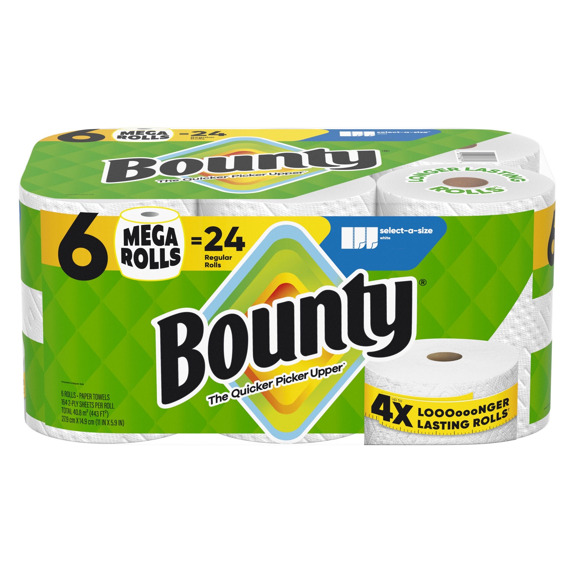 Bounty Select-A-Size Paper Towels, 6 Mega Rolls