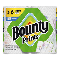 Bounty Select-A-Size Paper Towels, Print, 2 Triple Rolls