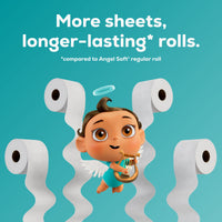 Angel Soft Ultra Toilet Paper, 12 Mega Rolls, 2-Ply, 320 Sheets Per Roll