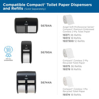 Angel Soft Professional Coreless Toilet Paper, 36 Rolls (750 Sheets Each)